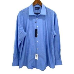 The Men’s Store Bloomingdale’s Blue Contemporary Fit Long Sleeve Dress Shirt New